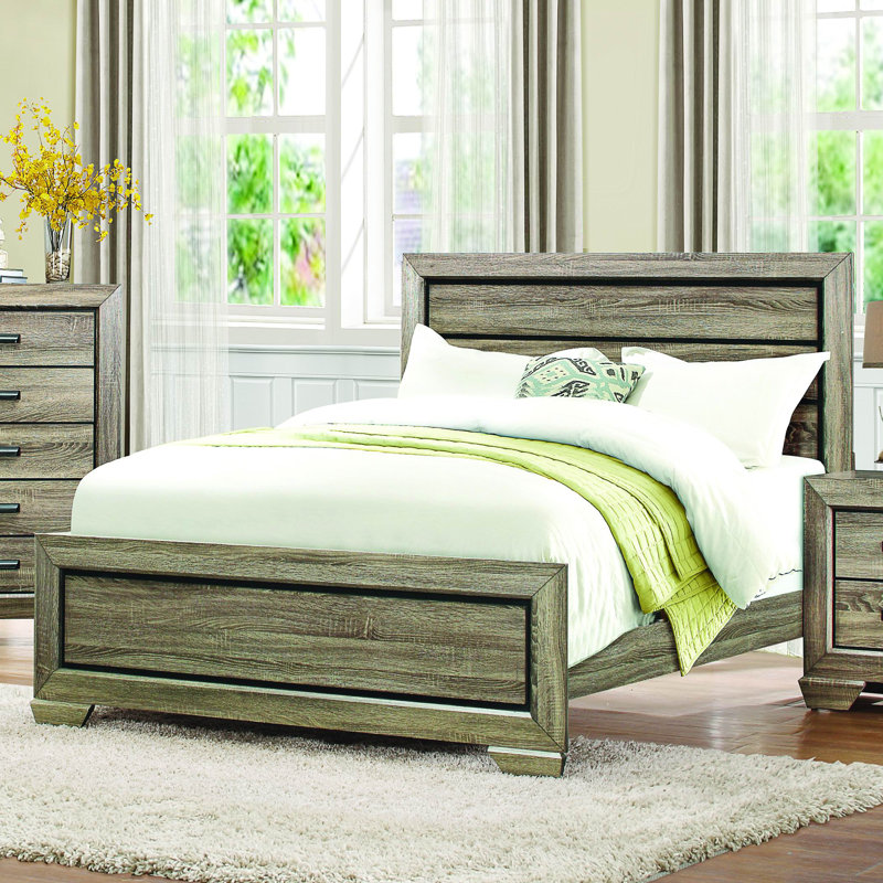 Henry Standard Bed, King, Gray