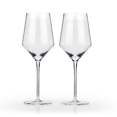 Raye Angled Crystal Chardonnay Glasses