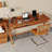 Brown Rectangular Solid Wood with 1 drawers desk-1548557438