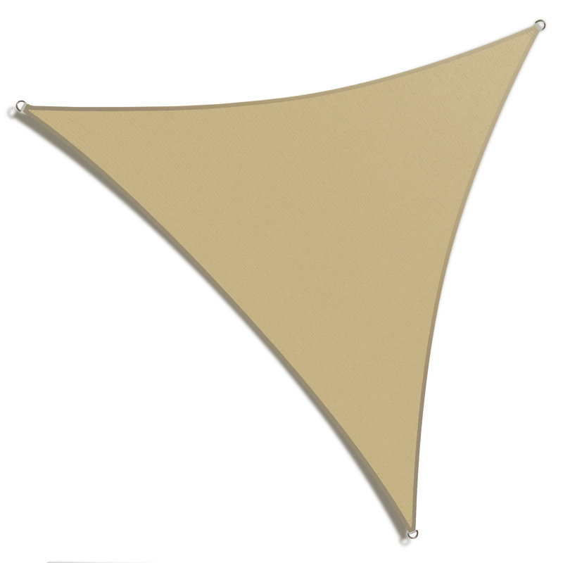 Toile d'ombrage triangulaire 24 pi, Beige sable