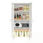Armoire de rangement en métal avec 2 portes et tablettes réglables-1129256479
