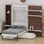 Lit escamotable avec canapé-lit avant, rangement et port de chargement pour les chambres d'amis-1448070349