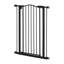 74-80cm Adjustable Metal Pet Gate Safety Barrier with Auto-Close Door Black