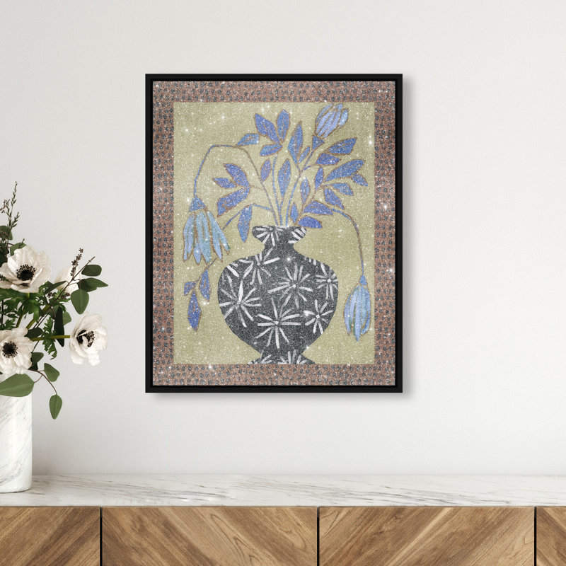 Rust & Sage Still Life Print by Oliver Gal, 46"H x 37"W, Black Floater Frame