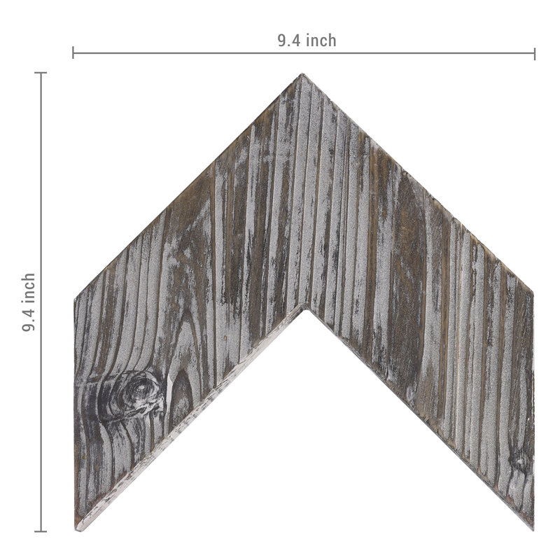 Rustic Abstract Wall Decor on Solid Wood