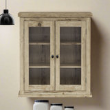 Jairah Removable Two-Door Wall Bathroom Storage Cabinet