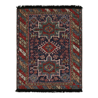 Burano Hand Knotted Wool Geometric Area Rug