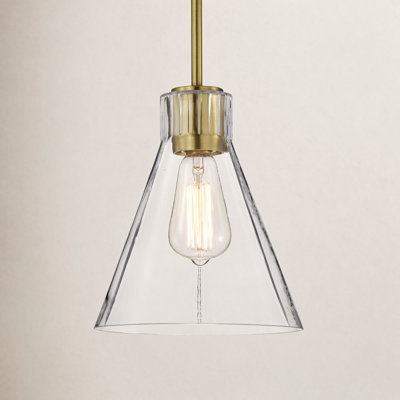 Anine Dimmable Glass Single Light Pendant