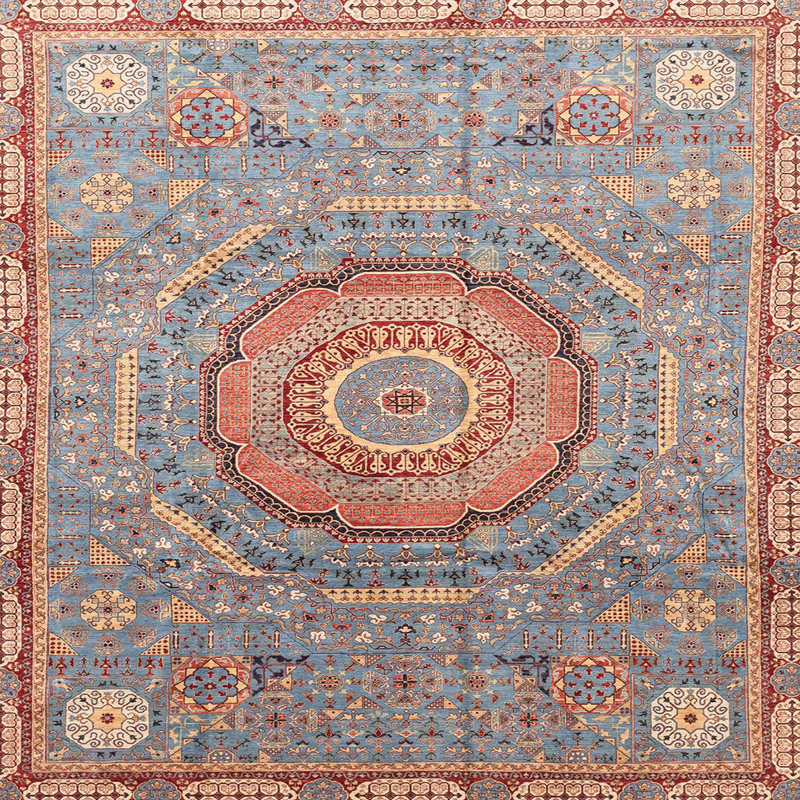 Abstract Indoor Rug, Square 8'