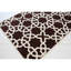 Tapis brun et blanc en laine touffeté à la main Acworth-37835588