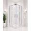 Vellum Series (NCA-142) Base de douche 32 po x 32 po x 4 po à seuil bas antidérapant, blanc
