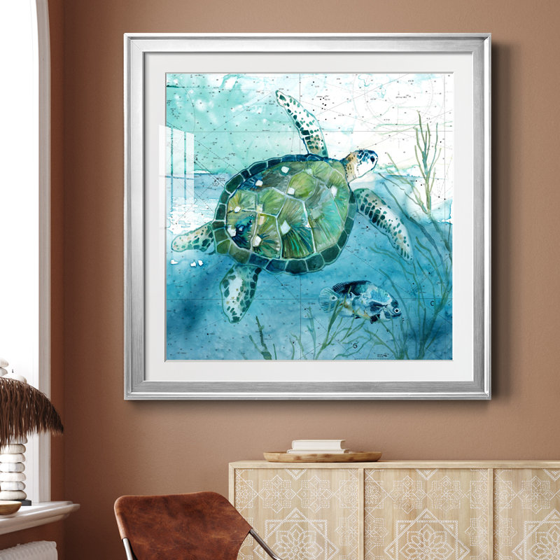 «Farm Tub Pig» - peinture encadrée, Encadrement argenté, H 30,5 po x l 30,5 po x P 1,5 po