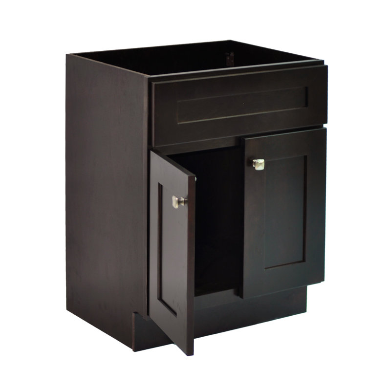 Brookings 30 Inch Espresso Solid Wood Bathroom Vanity