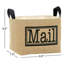 Mail Burlap Storage Fabric Bin