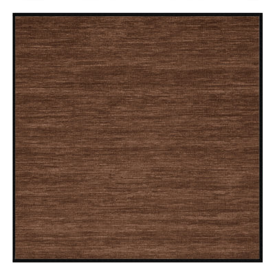 Tapis brun uni lavable à la machine