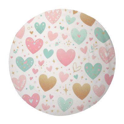 Sweet Love Doodles Braided Rug