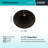 LEXICON Platinum 19-Inch Quartz Composite Drop-in/Undermount Oval Vanity Bathroom Sink-72644610