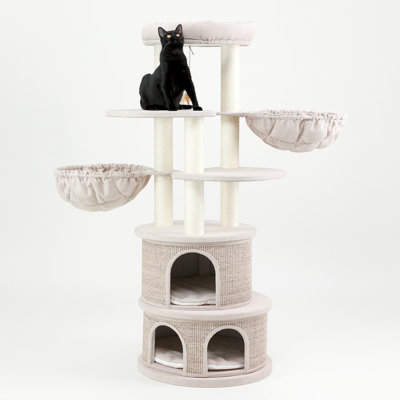 65" Luxury Cat Tree for Multi-Cat and Large Cats