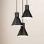 Luminaire suspendu conique à 3 lumières Byers-31132522-31132521
