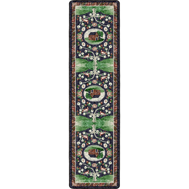 Ayzah Floral Rug, Runner 2'1" x 7'8"