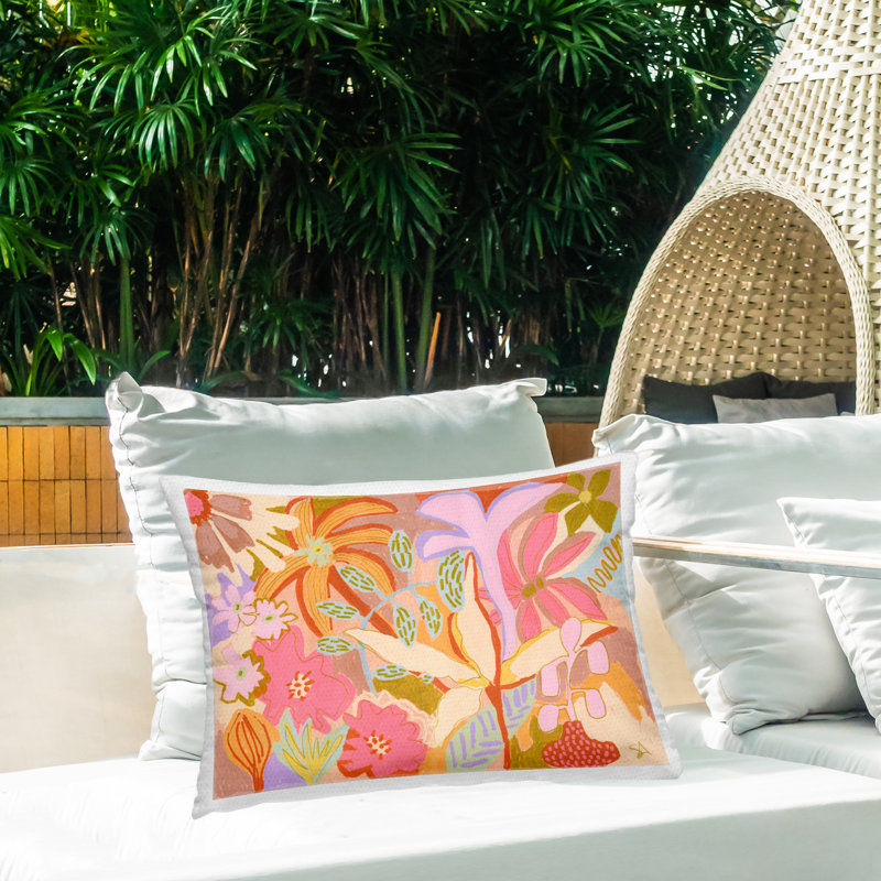 Coussin d'extérieur Soft Expressive Botanicals par Suzanne Allard