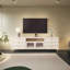 Meuble télé en bois massif durable-105633347