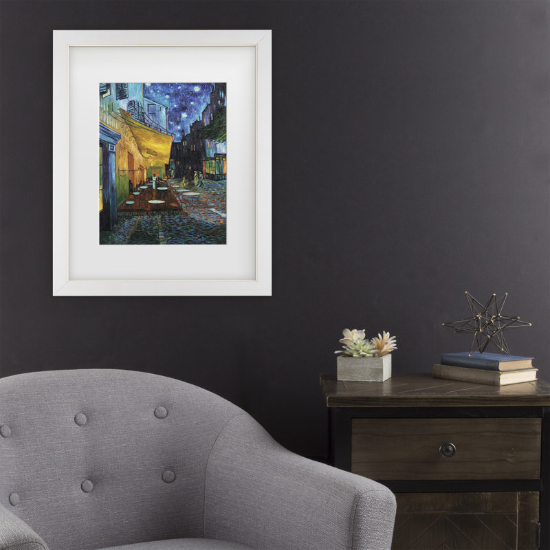 «Vincent Terrace» encadré par Vincent Van Gogh, Blanc, H 22 po x l 18 po x P 0,75 po