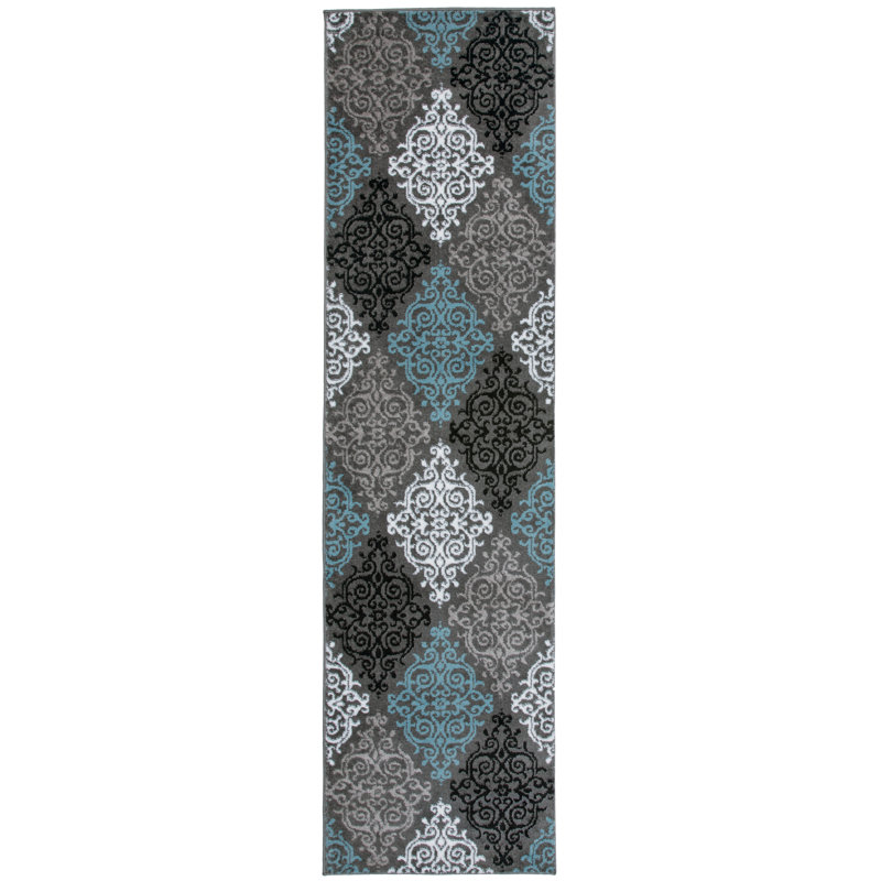 Othoson Abstract Indoor Rug, Runner 2' x 7'2"