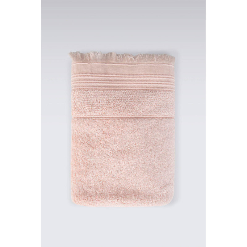1 / Rayé / Serviette de bain, Saumon