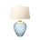 Blue Blown Glass 4 Way Table Lamp