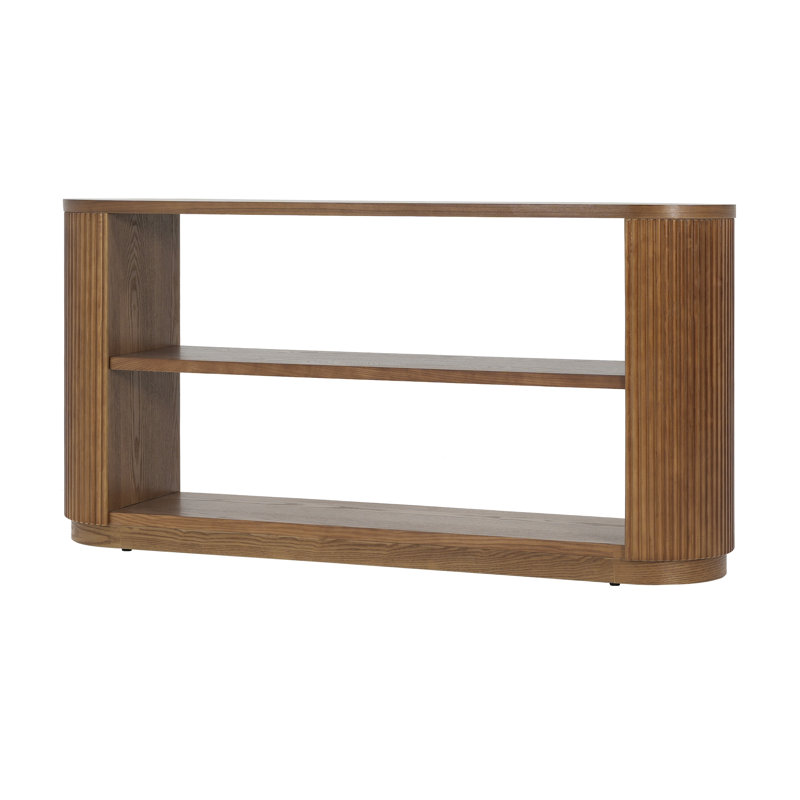 Modern Entryway Console Table, Brown