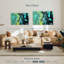 Avery abstrait noir et vert-107689327