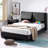 Upholstered Wingback Bed-63519495-63519496
