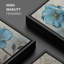 «Magnolias bleus avec insignes florales», art floral-716678047-716678044