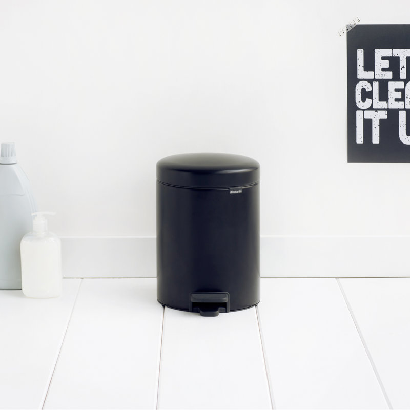 Brabantia NewIcon 5L Soft Closing Pedal Bin, Matt Black