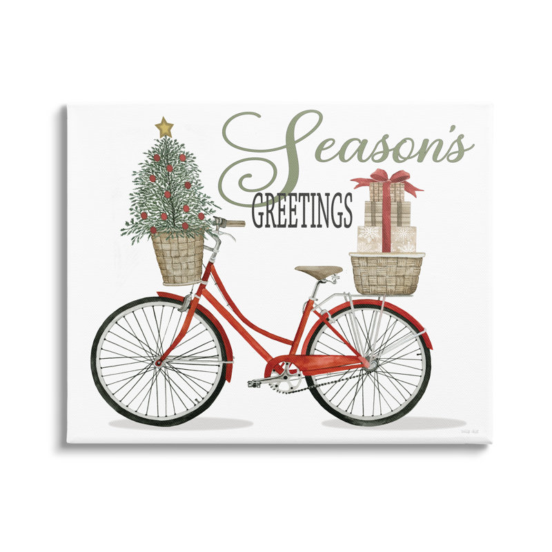«Season» Greetings, H 16 po x l 20 po x P 1,5 po, Toile tendue