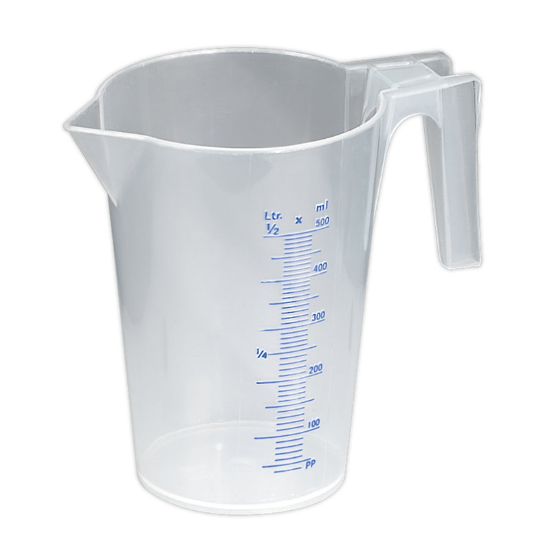 Esquivel Measuring Jug Translucent 1L, 13.7cm H x 14.5cm W x 9.5cm D