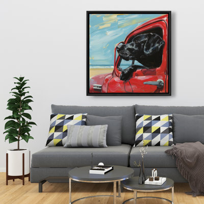 Travel buddy - Blue Framed Canvas for Home Decor | Stylish Art