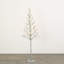 5'1" Christmas Lighted Silver Iced Tree, Silver