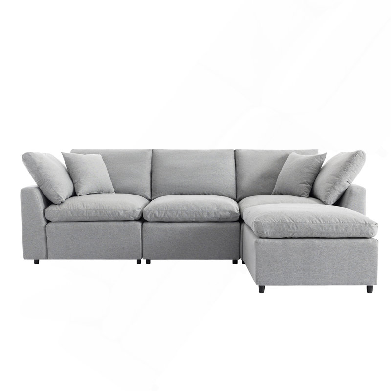Canapé modulaire rembourré en duvet rembourré