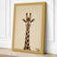 Giraffe Portrait Boho 1 Piece Wrapped Canvas Wall Art-21042216-21042219