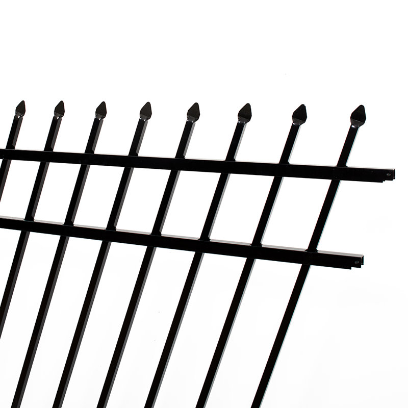 Athens 4-ft H x 6-ft W Gloss Black Aluminum Privacy Fence Panel