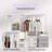  Portable Closet Organizers and Storage with 3 Drawers and 4 Side Pockets, 16mm Metal Tube Frame Clothes Rack Shelves for Bedroom, Living Room, Closet, Garage, Dorm, Black-1094965075