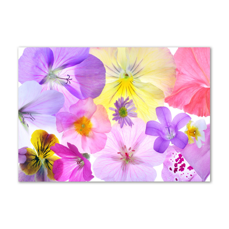 Pansies - Wrapped Canvas Print