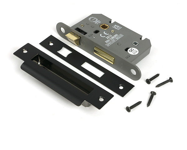 Heavy Duty Bathroom Lock, Aged Bronze