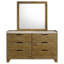Commode 6 tiroirs avec miroir