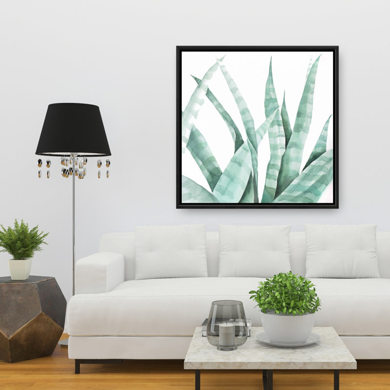 «Watercolor Striped Desert Plant» sur toile