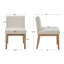 Chaise rembourrée en caoutchouc à dossier bas de 20,5 po de large-118608797-118608798
