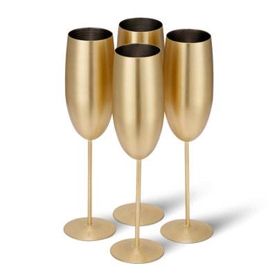 Haylia 285ml Stainless Steel Flute Set