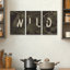 Ensemble de 3 panneaux - Florent Bodart «Wild 2», art mural sur toile pour le salon, la chambre à coucher ou le bureau 